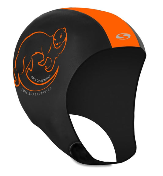 Sola Open Water 3mm Swimming Cap Orange