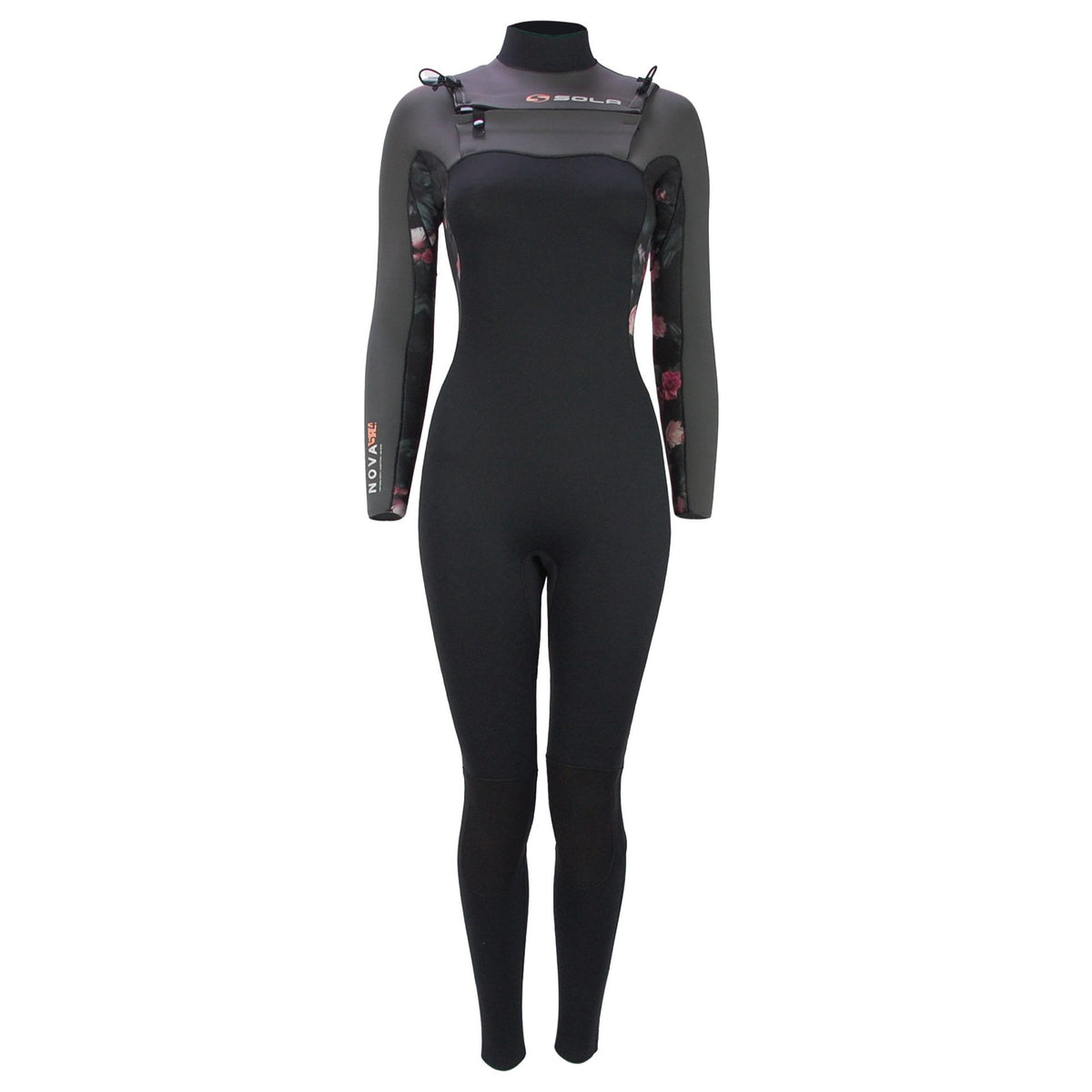 Sola Ladies Nova 5/4mm Full Wetsuit - Black/Slate