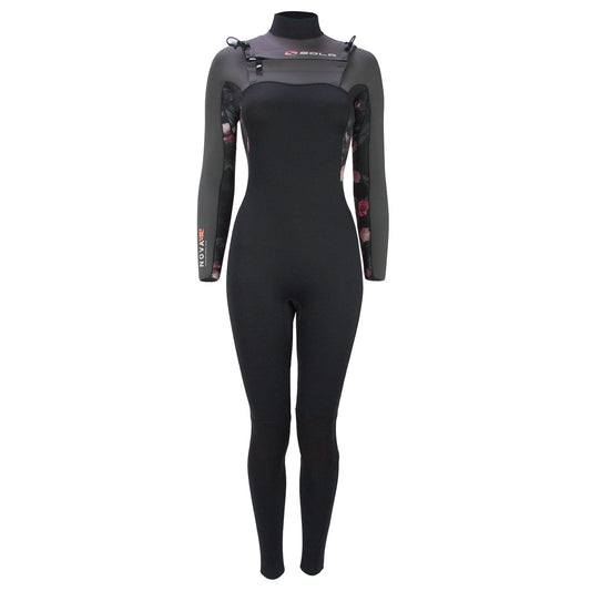 Sola Ladies Nova 5/4mm Full Wetsuit - Black/Slate