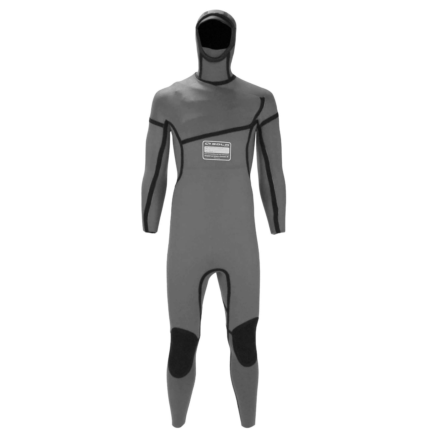 Sola Obsidisan 6/5/4 GBS FZ Hooded Mens Full Wetsuit