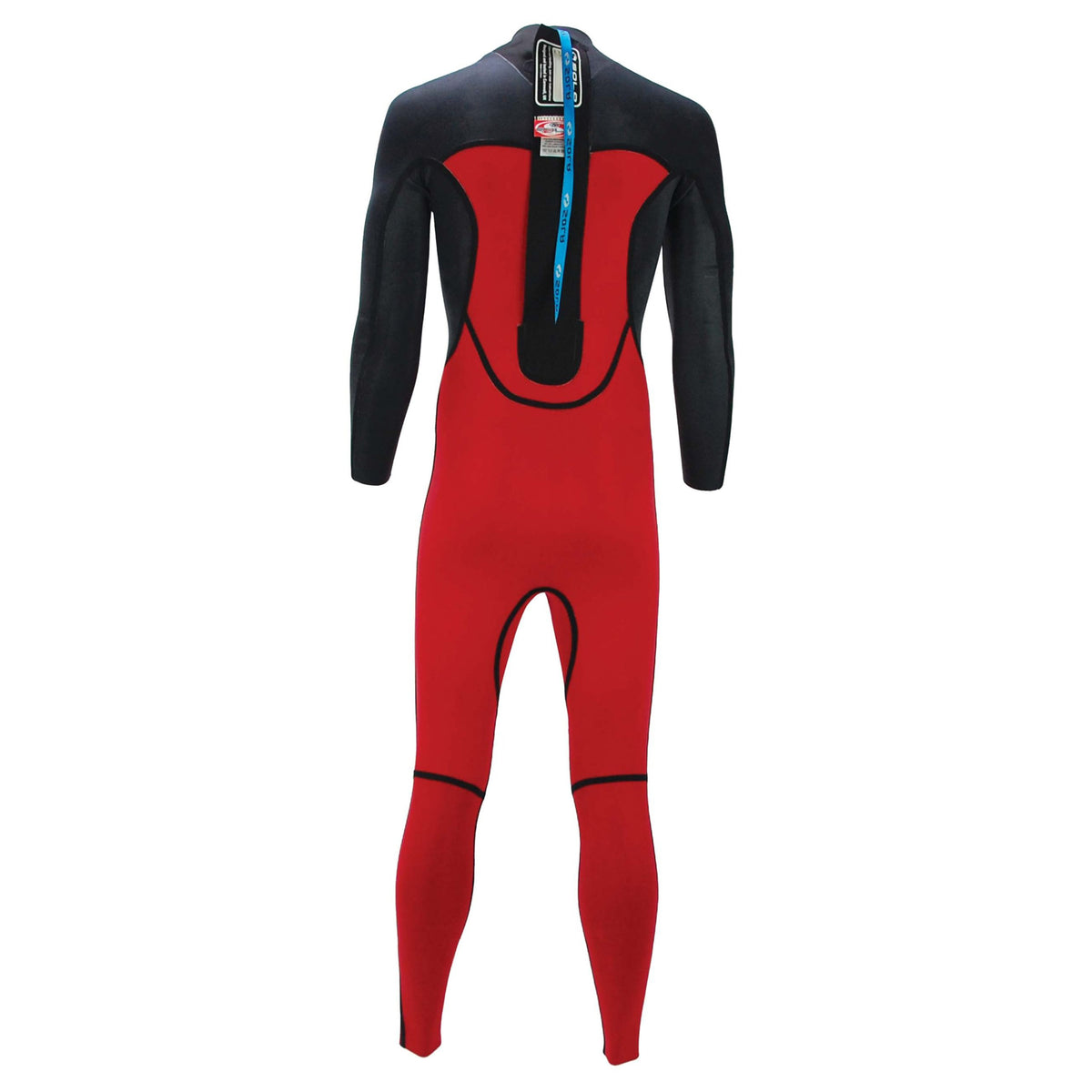Sola Mens H2O - Back Zip 4/3mm Glued & Blind-Stitched Fullsuit Wetsuit - Olive/Black