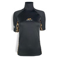 Sola Ladies Short Sleeve Rash Vest - Black/Jaguar