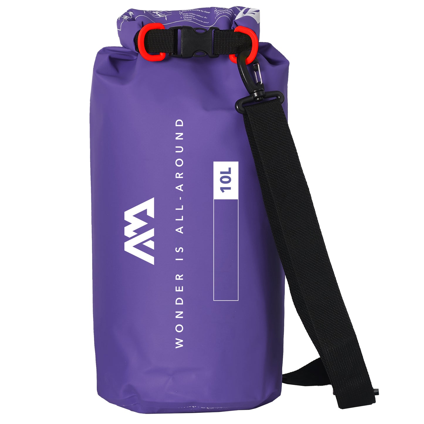 Aqua Marina 10L Water Sports Dry Bag With Handle Purple