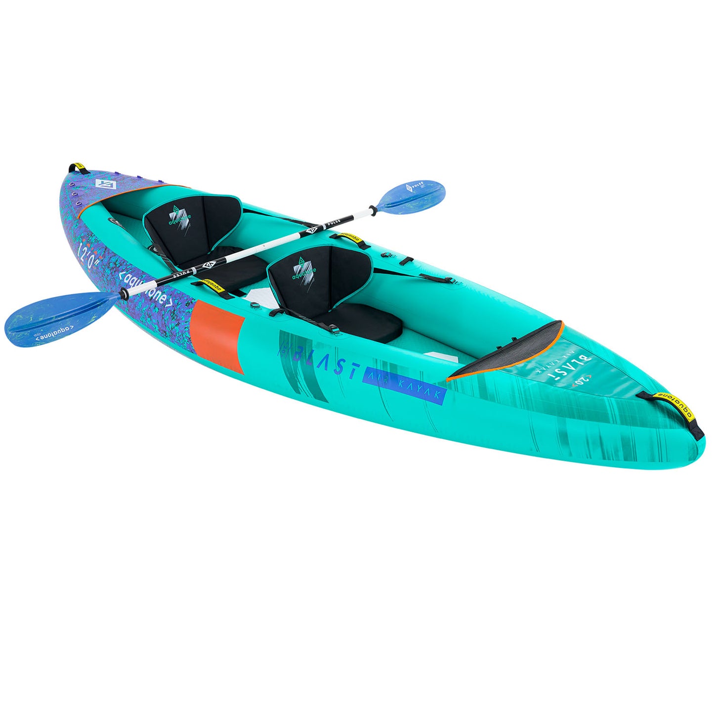 Aquatone BLAST 12'0 Inflatable 2 Person Recreational Kayak Package