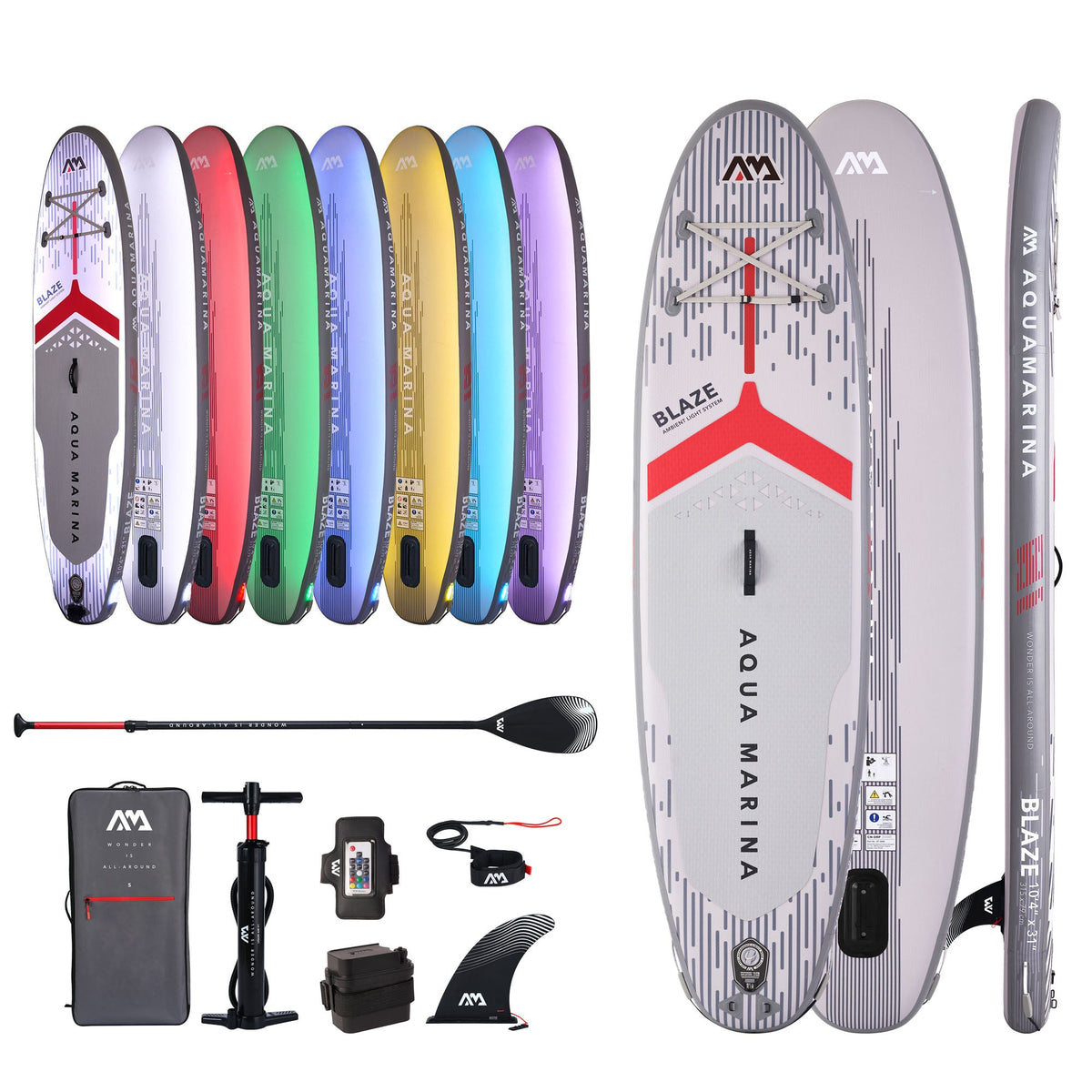 Blaze 10'4" TPU Inflatable Paddleboard with Advanced Illumination System