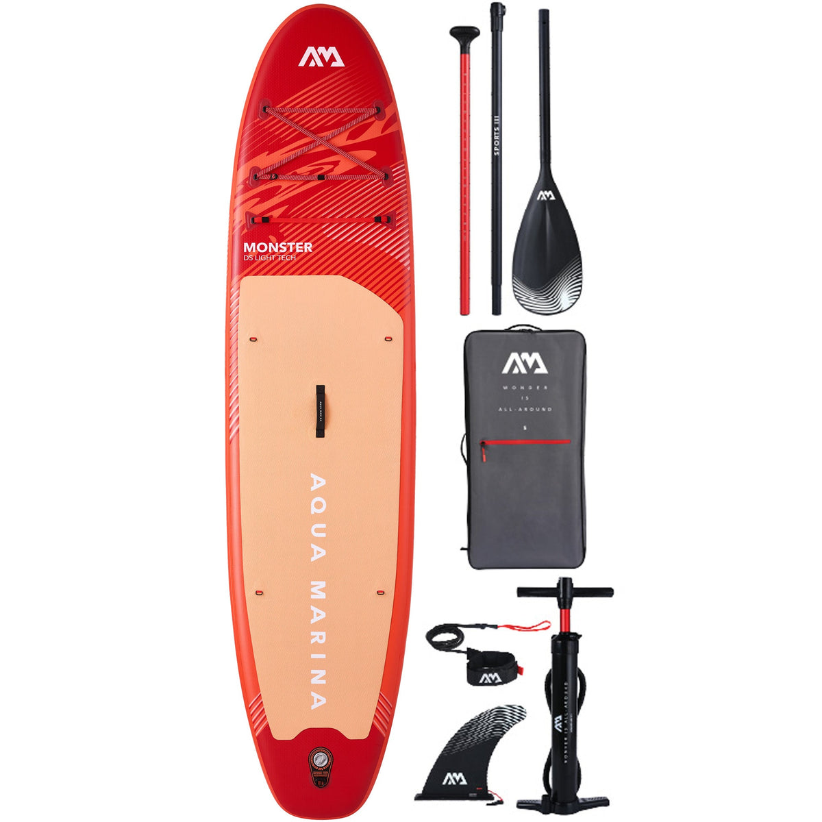 Monster 12'0" All Round Inflatable Paddleboard - New 2026