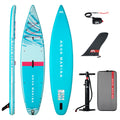 Aqua Marina Hyper Blossom 11'6" touring inflatable paddleboard 2027 package with backpack, pump, racing fin and safety leash