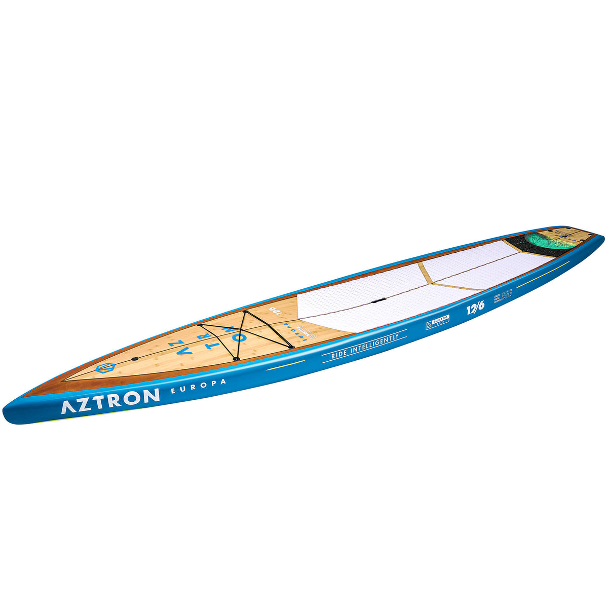 Aztron Europa 12'6" Touring Stand Up Paddle Bamboo Hard Board