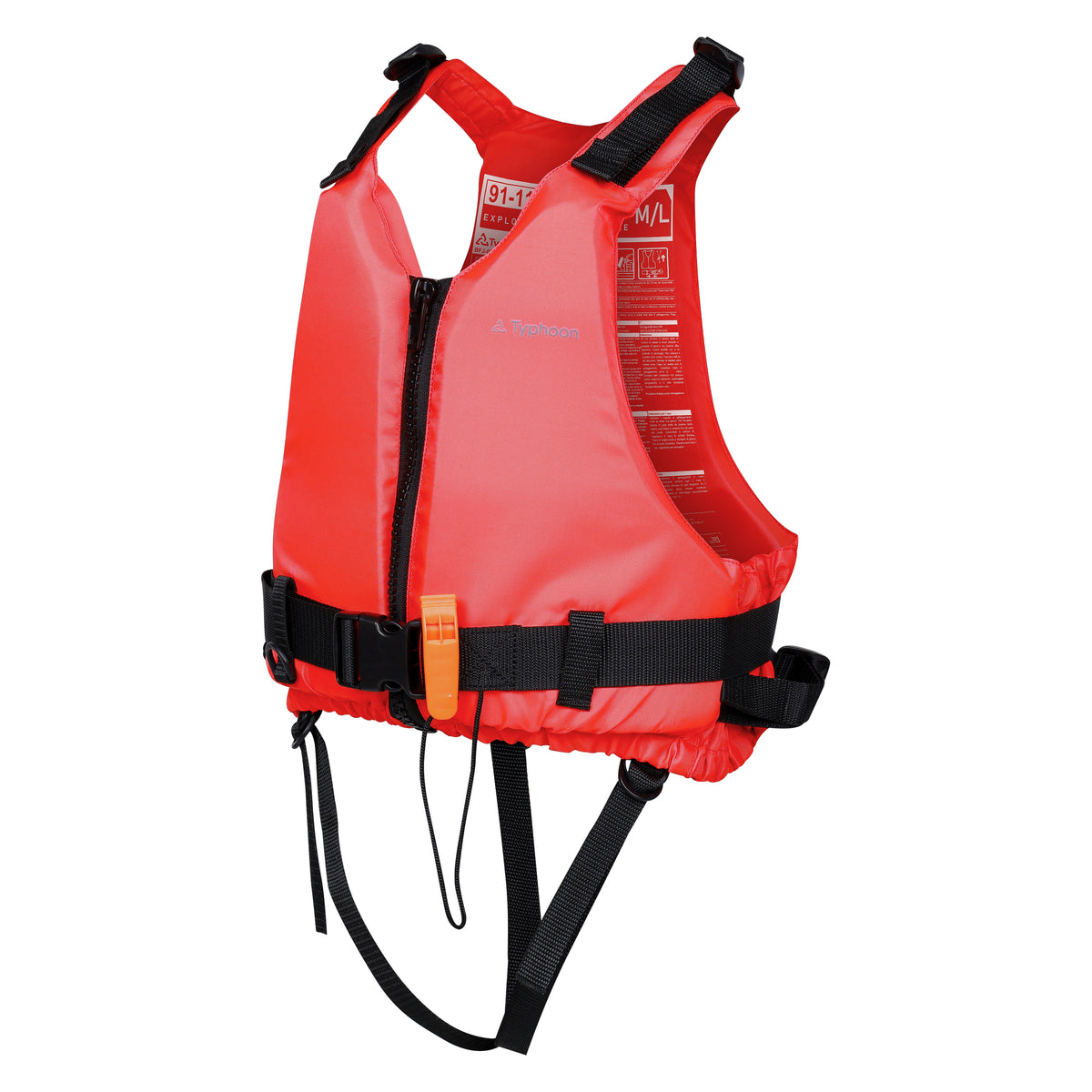 Typhoon Essential 50N Buoyancy Aid - Junior - Red