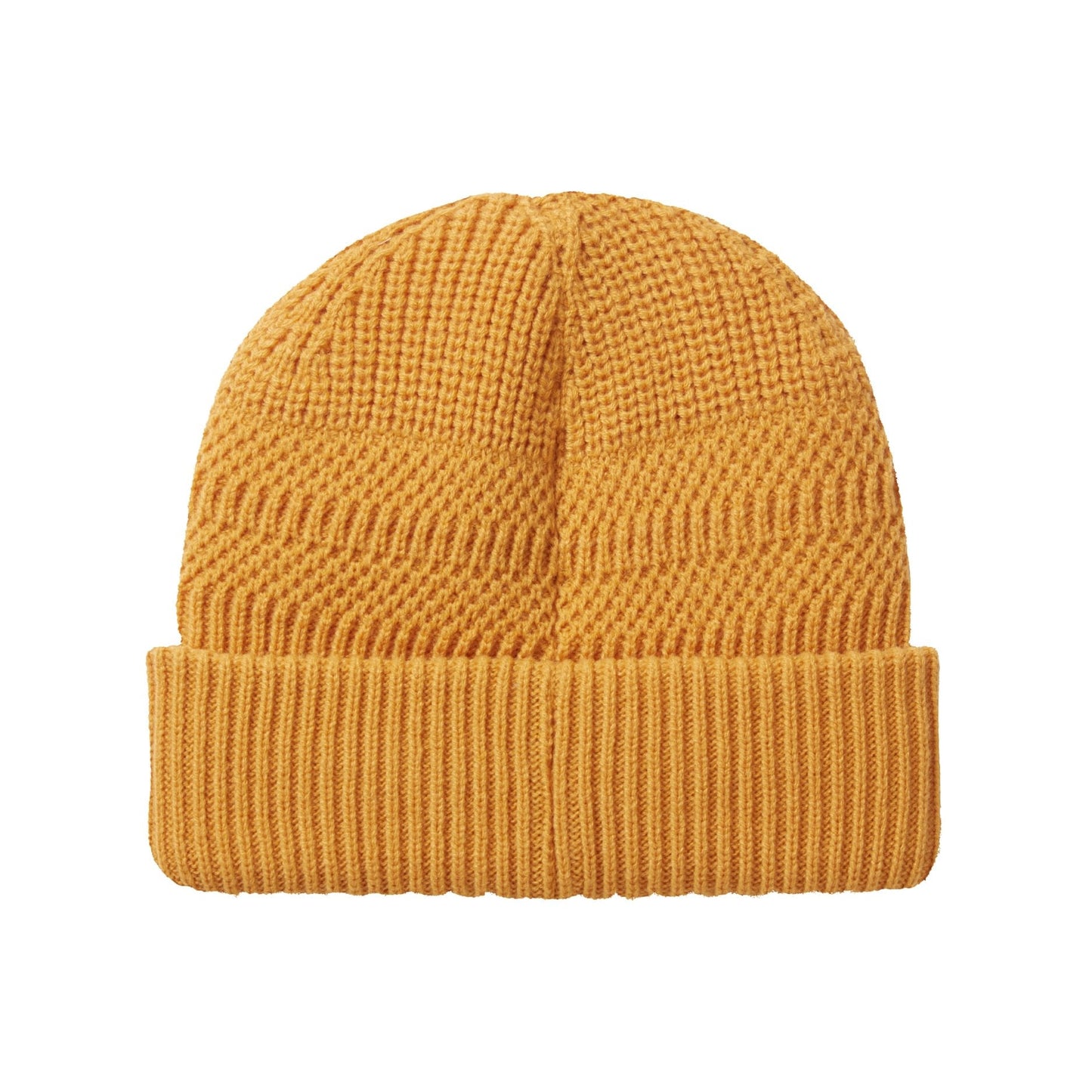 Sealskinz Gressenhall Waterproof Cold Weather Textured Stripe Roll Cuff Beanie - Yellow