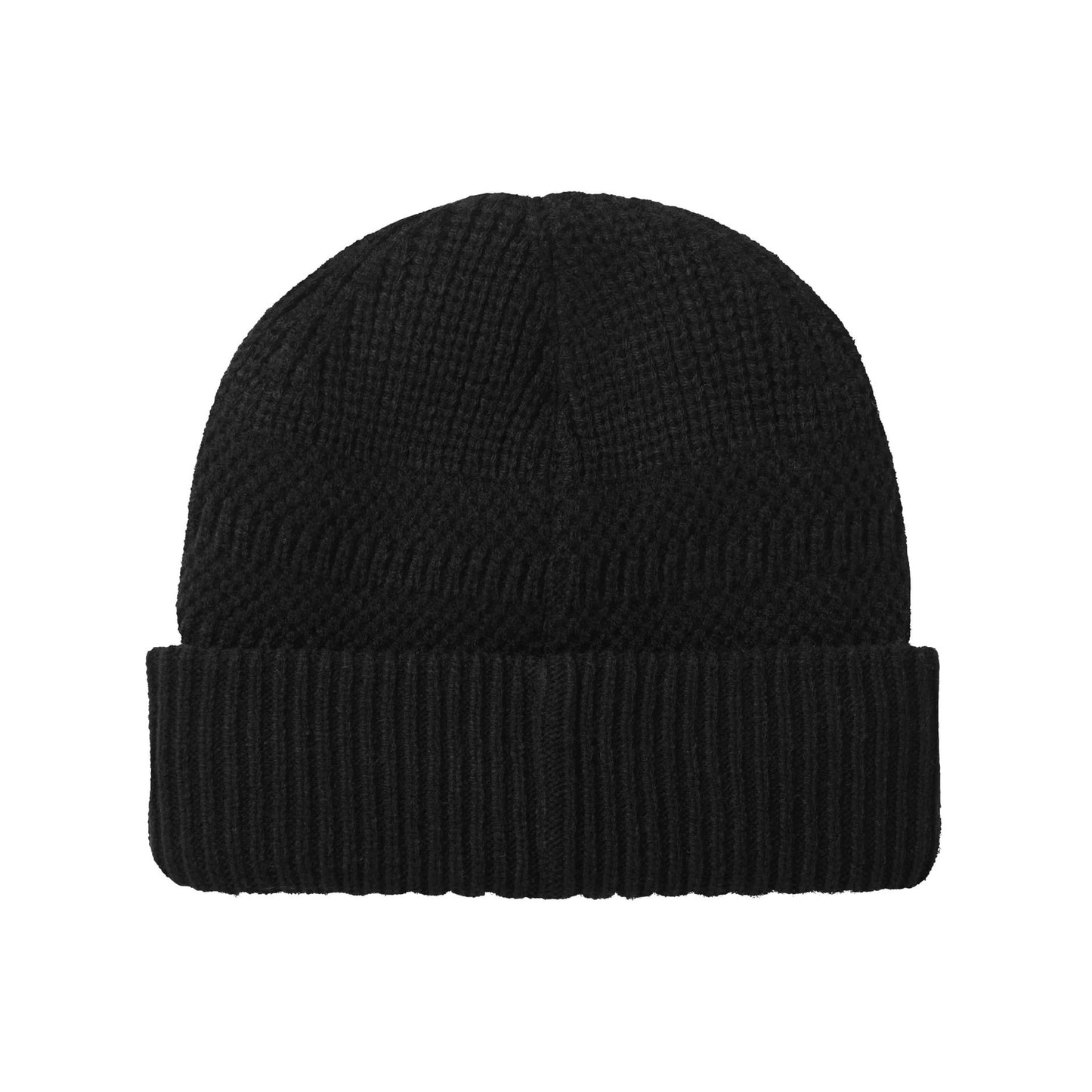 Sealskinz Gressenhall Waterproof Cold Weather Textured Stripe Roll Cuff Beanie - Black