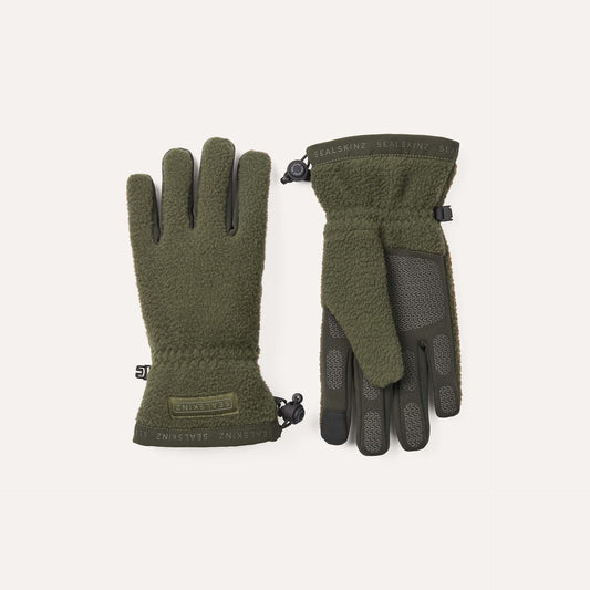 Sealskinz Hoveton Waterproof Sherpa Fleece Glove - Olive