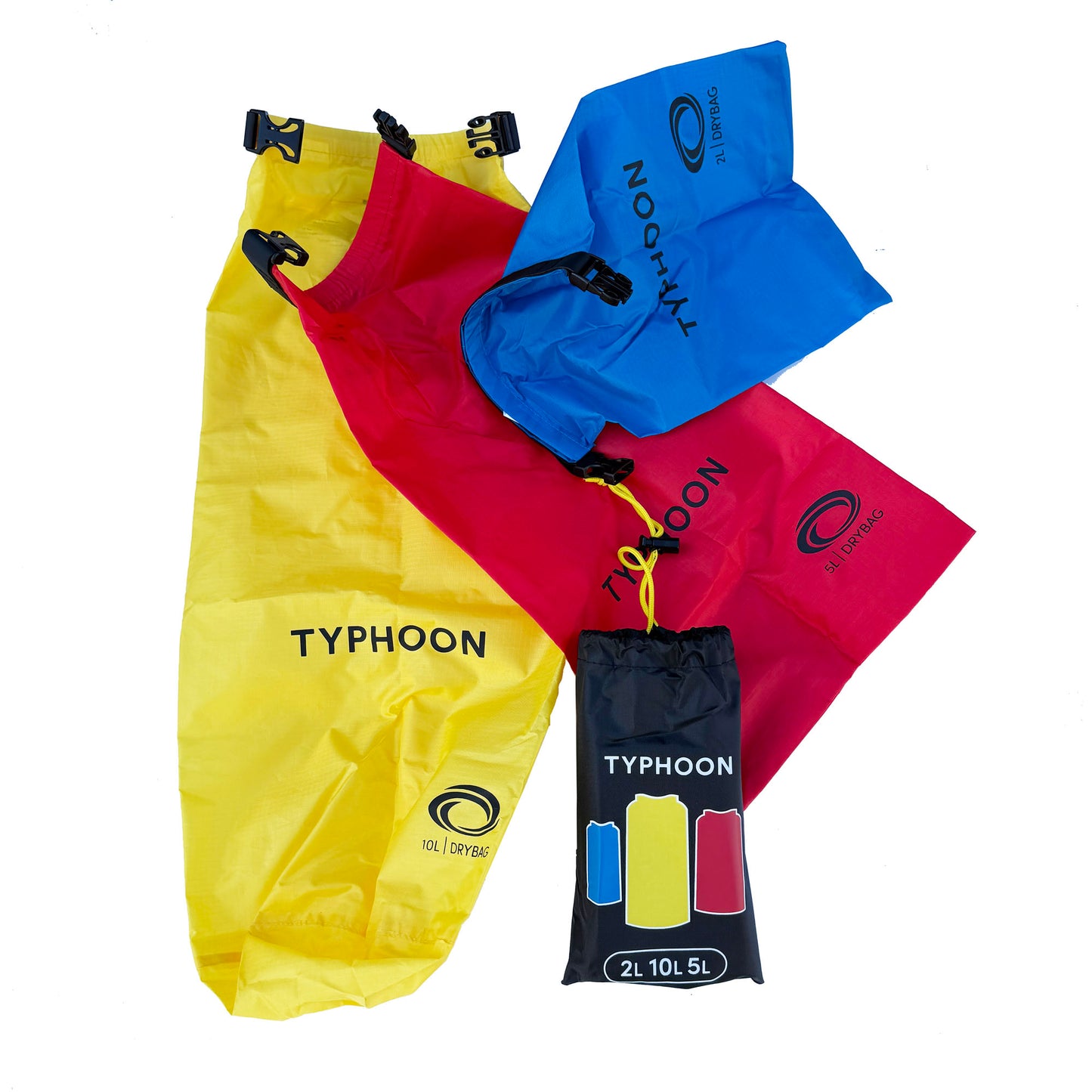 Typhoon Seaford Roll Set of 3 Dry Light Bags - 2L, 5L & 10L