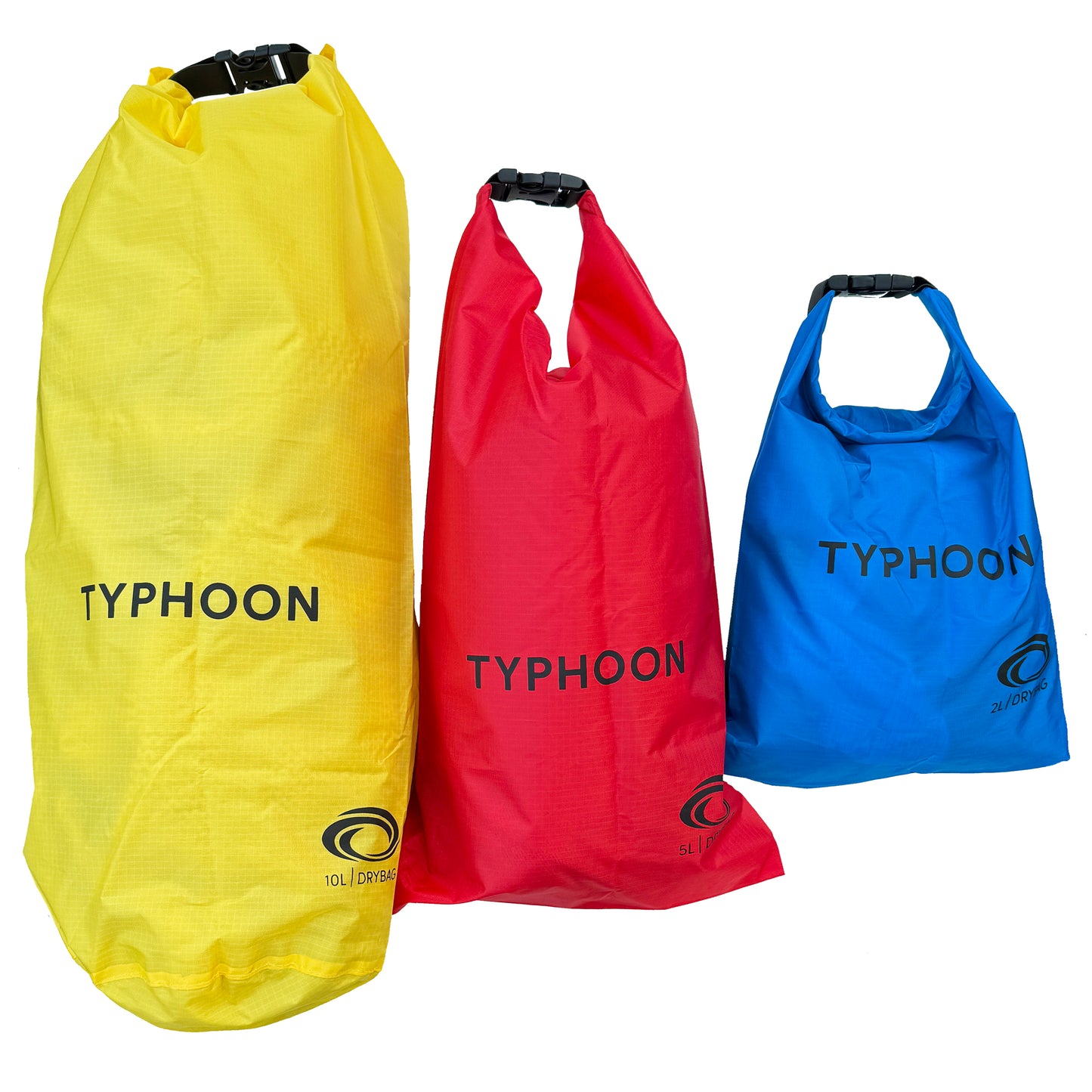 Typhoon Seaford Roll Set of 3 Dry Light Bags - 2L, 5L & 10L