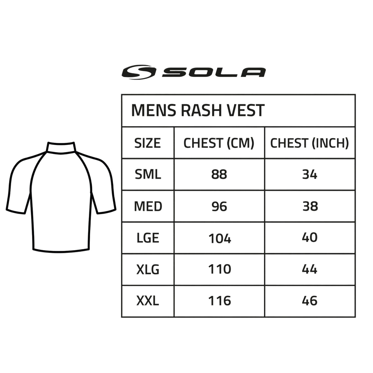 Sola Men’s Short Sleeve Rash Vest - Navy