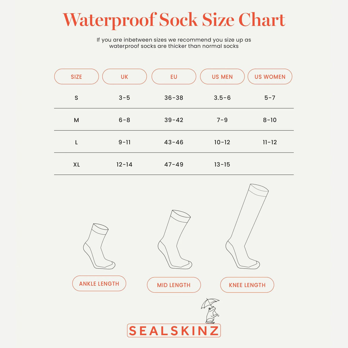 Raynham Waterproof All Weather Mid Length Sock - Grey/Grey Marl