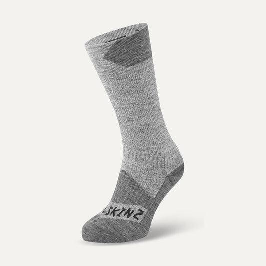 Raynham Waterproof All Weather Mid Length Sock - Grey/Grey Marl