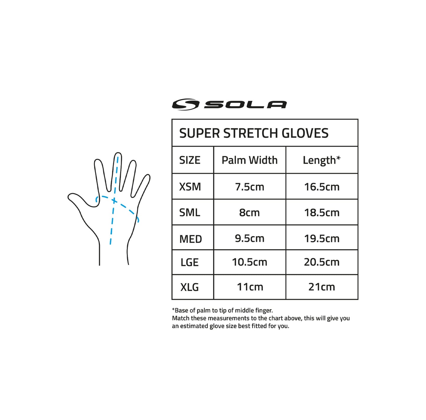 Sola 3mm Superstretch Gloves