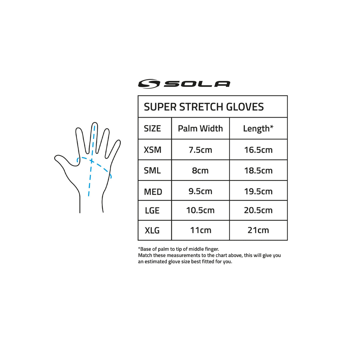 Sola 3mm Superstretch Gloves