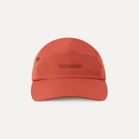 Scole - Mens Waterproof Zipped Pocket 5-Panel Cap - Orange