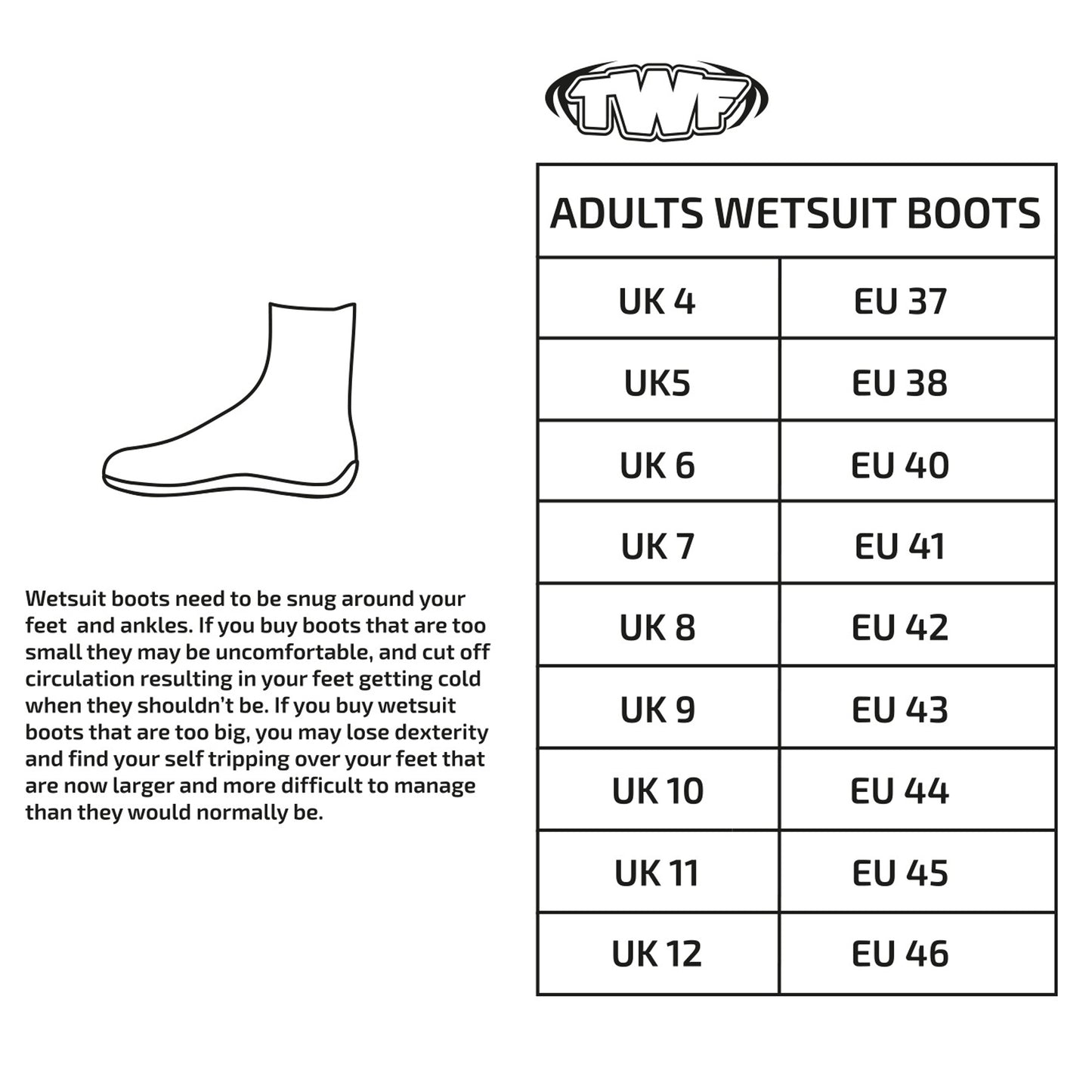 TWF 5mm Superstretch Wetsuit Boots