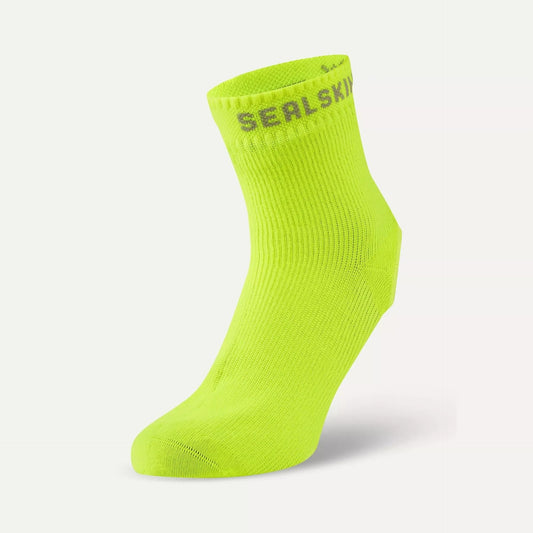 Sealskinz Thetford Waterproof All Weather Cycle Oversock - Flo Yellow
