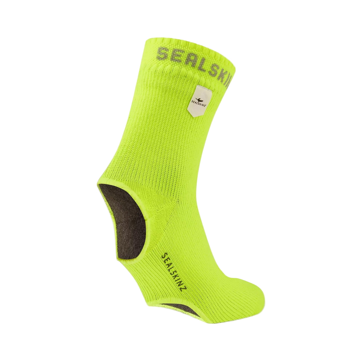 Sealskinz Thetford Waterproof All Weather Cycle Oversock - Flo Yellow