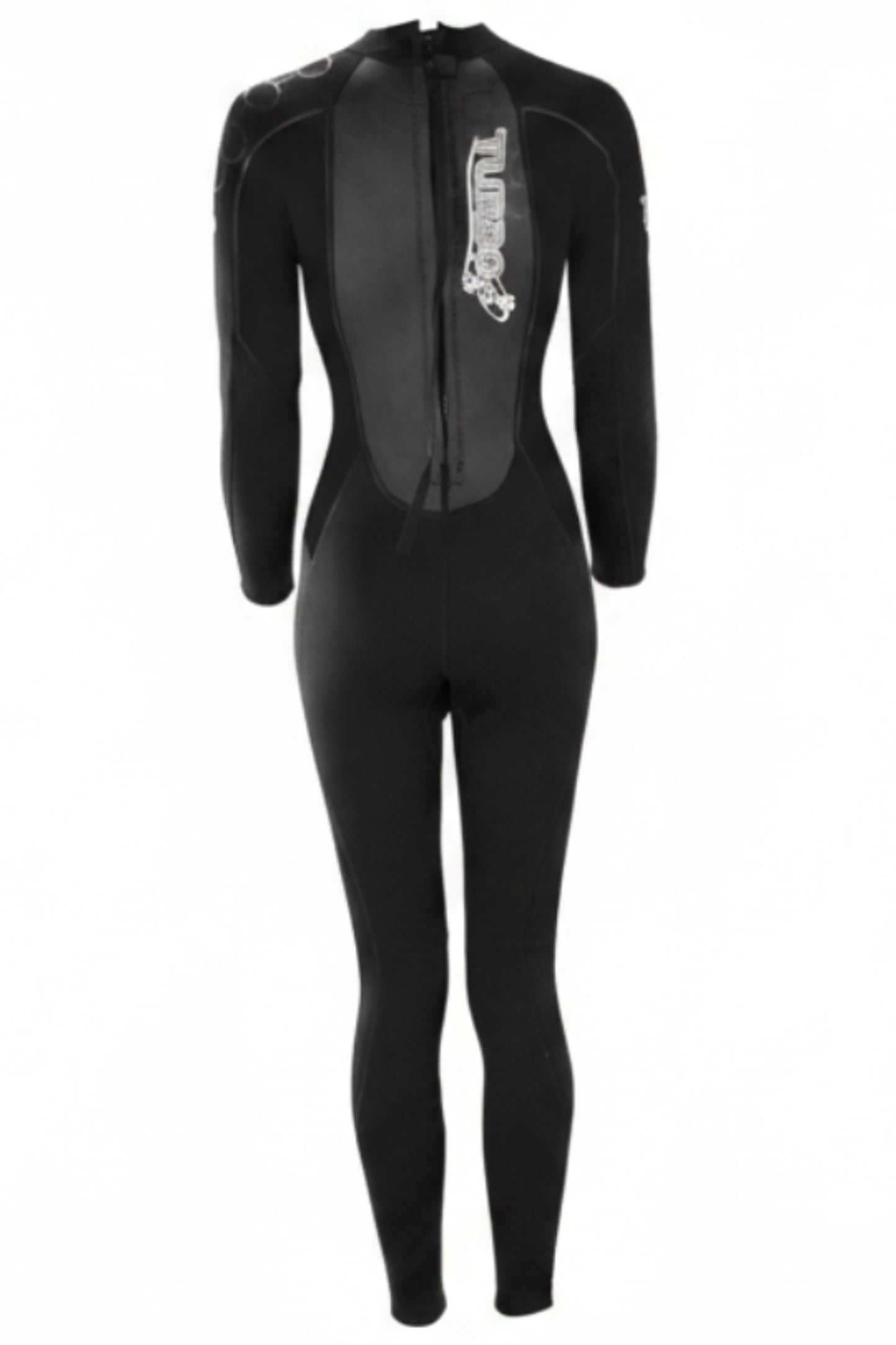 TWF Women's Turbo - Back Zip 2.5mm Fullsuit Wetsuit - Black/Black