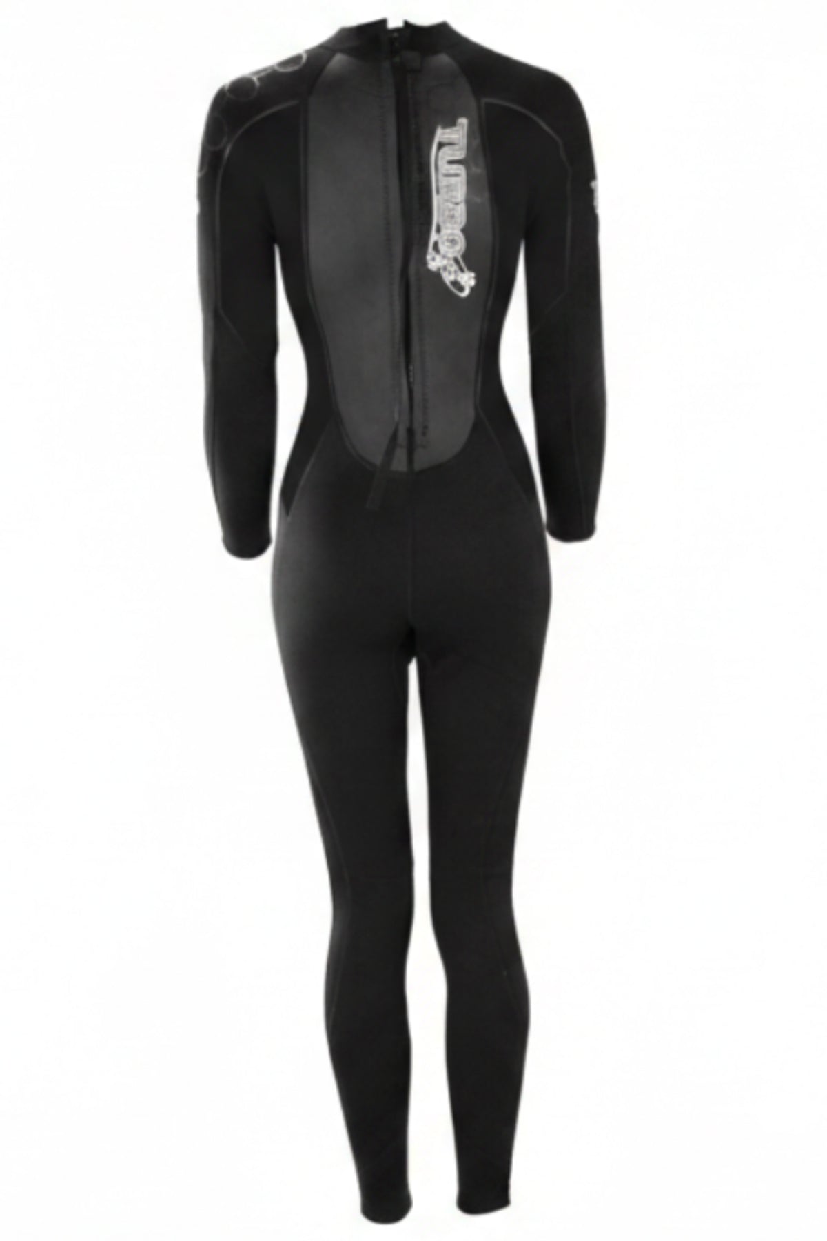 TWF Women's Turbo - Back Zip 2.5mm Fullsuit Wetsuit - Black/Black