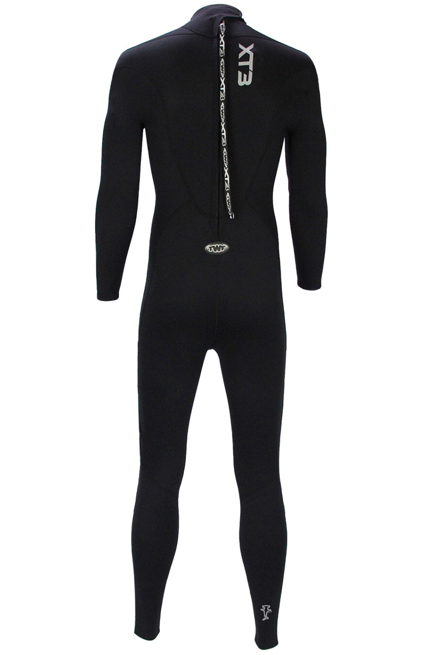 TWF Mens XT3 - Back Zip 3mm Fullsuit Wetsuit - Black