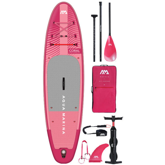 Aqua Marina Coral 10'2" / 310cm Advanced Stinger-Tech All Round Stand Up Paddle Board - Pink