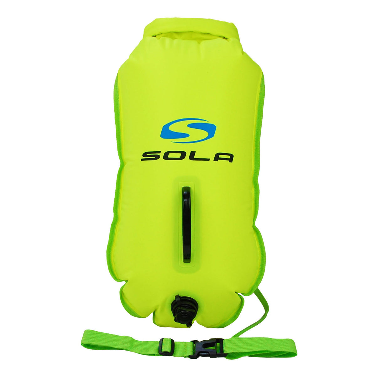Sola Inflatable Swim Buoy Dry Bag- Large - 28 Litre Green
