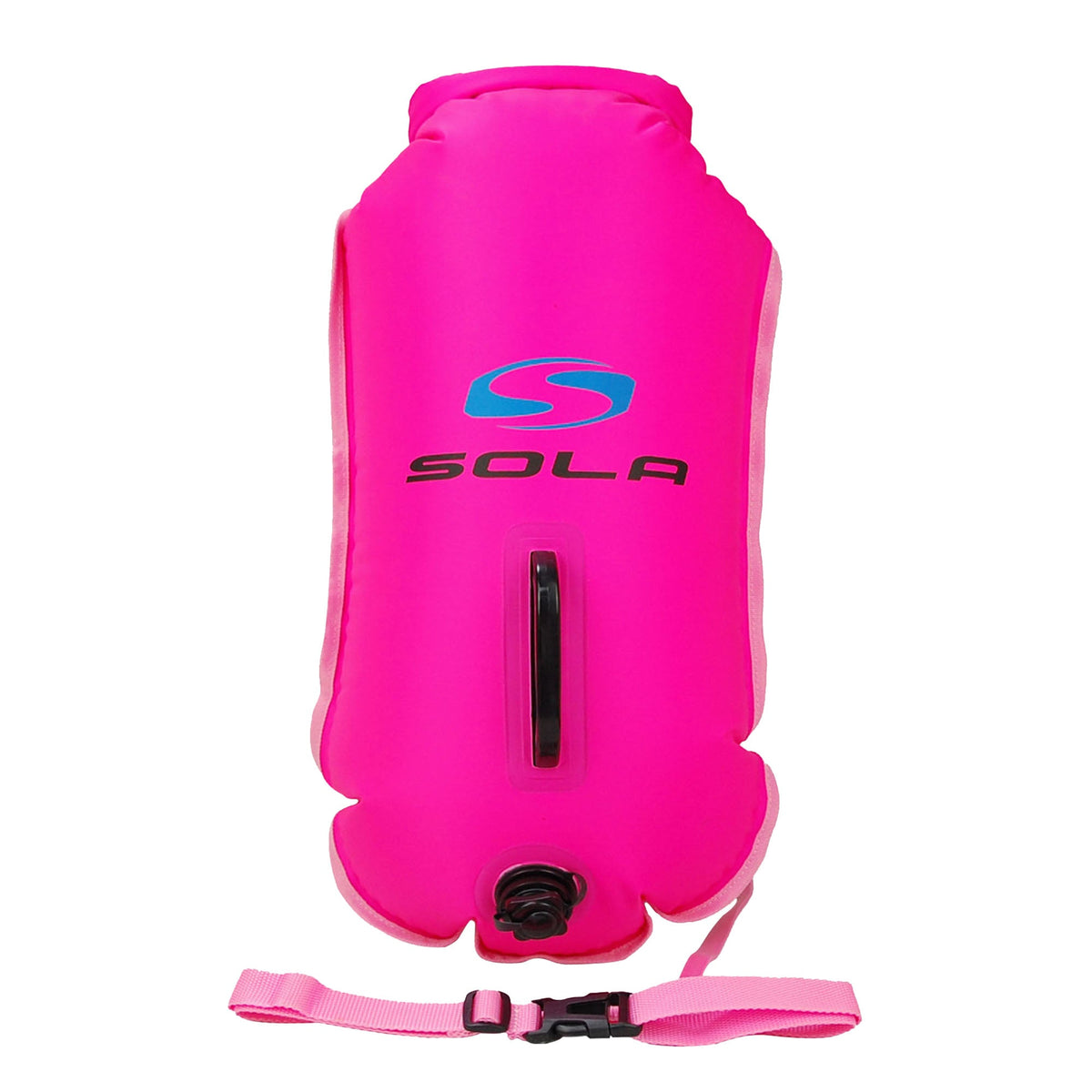 Sola Inflatable Swim Buoy Dry Bag- Large - 28 Litre Pink