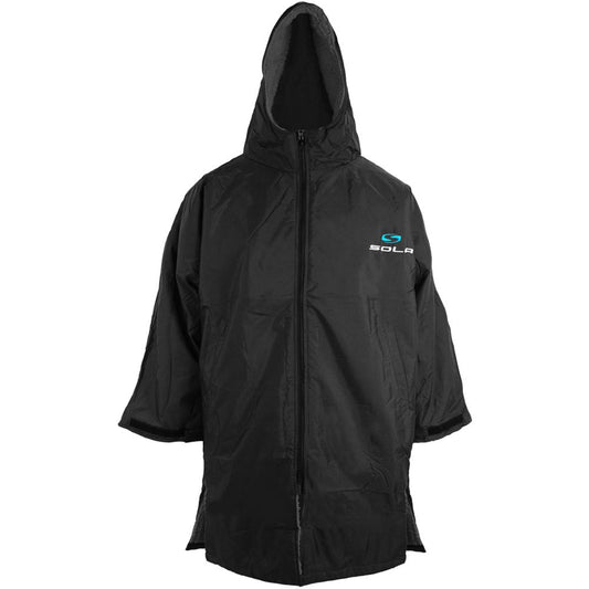 Sola Adult Waterproof Changing Coat - Black/Blue