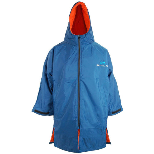 Sola Adult Waterproof Changing Coat - Navy/Orange