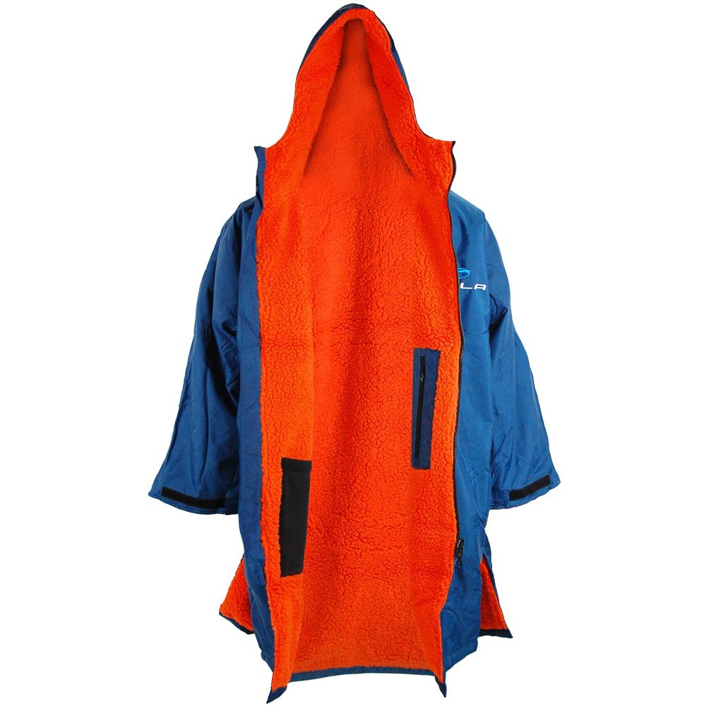 Sola Adult Waterproof Changing Robe - Navy/Orange
