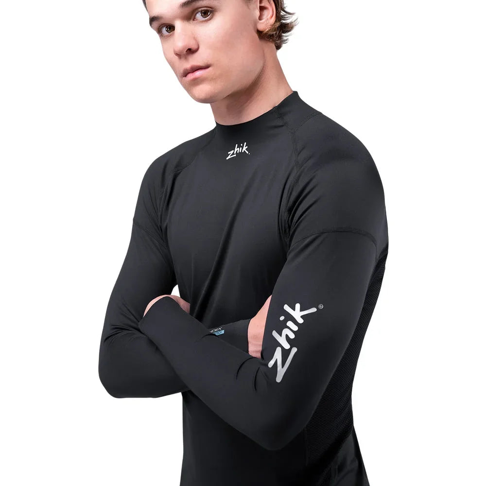 Zhik Eco Spandex UPF50+ Rash Vest Long Sleeve Black