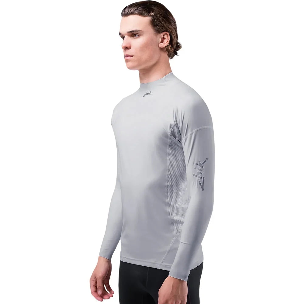 Zhik Eco Spandex UPF50+ Rash Vest Long Sleeve Platinum