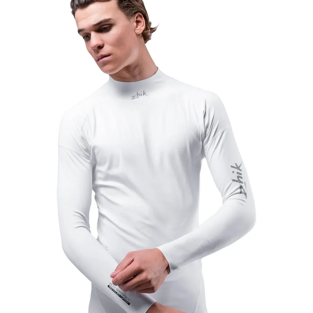Zhik Eco Spandex UPF50+ Rash Vest Long Sleeve White