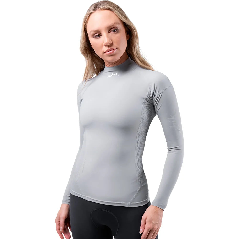 Zhik Eco Spandex UPF50+ Rash Vest Long Sleeve Womens Platinum