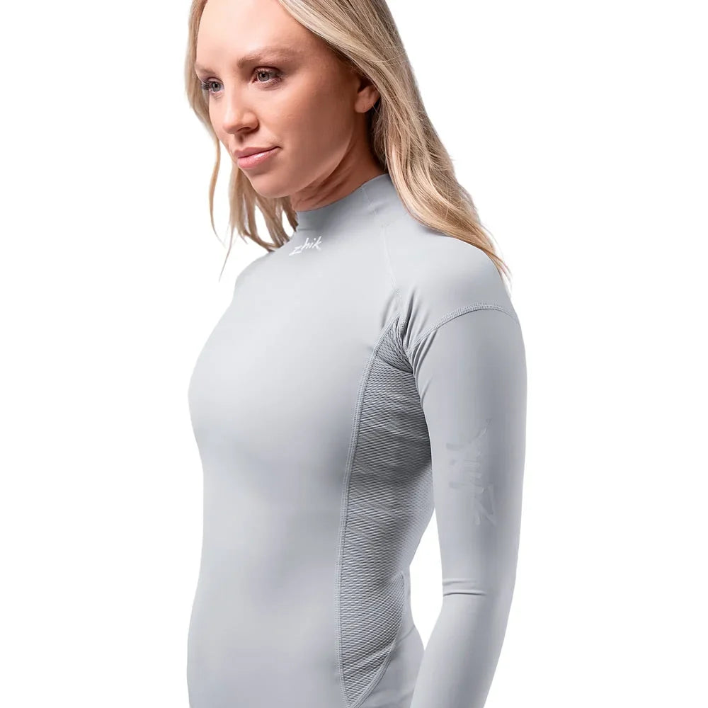 Zhik Eco Spandex UPF50+ Rash Vest Long Sleeve Womens Platinum