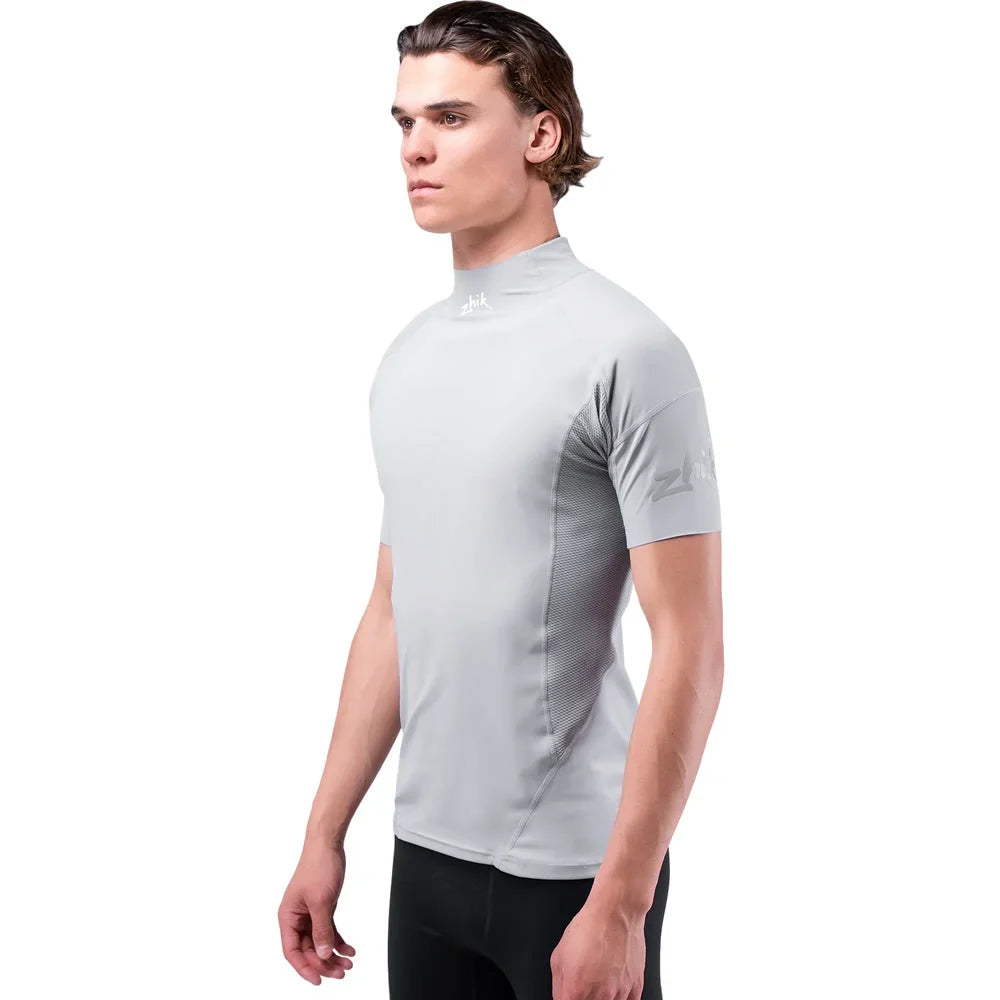 Zhik Eco Spandex UPF50+ Rash Vest Short Sleeve Platinum