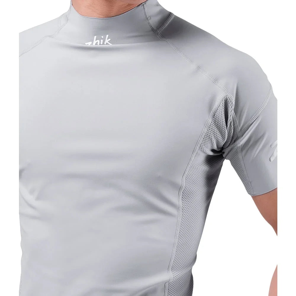 Zhik Eco Spandex UPF50+ Rash Vest Short Sleeve Platinum