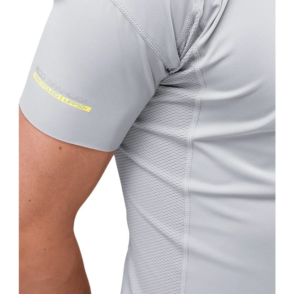 Zhik Eco Spandex UPF50+ Rash Vest Short Sleeve Platinum