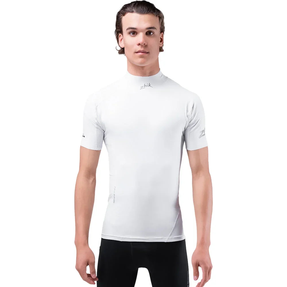 Zhik Eco Spandex UPF50+ Rash Vest Short Sleeve White
