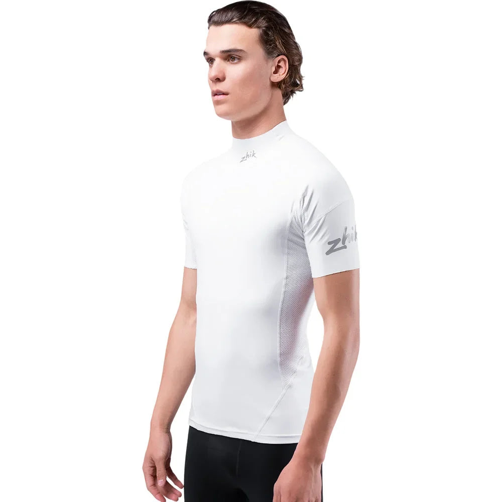 Zhik Eco Spandex UPF50+ Rash Vest Short Sleeve White