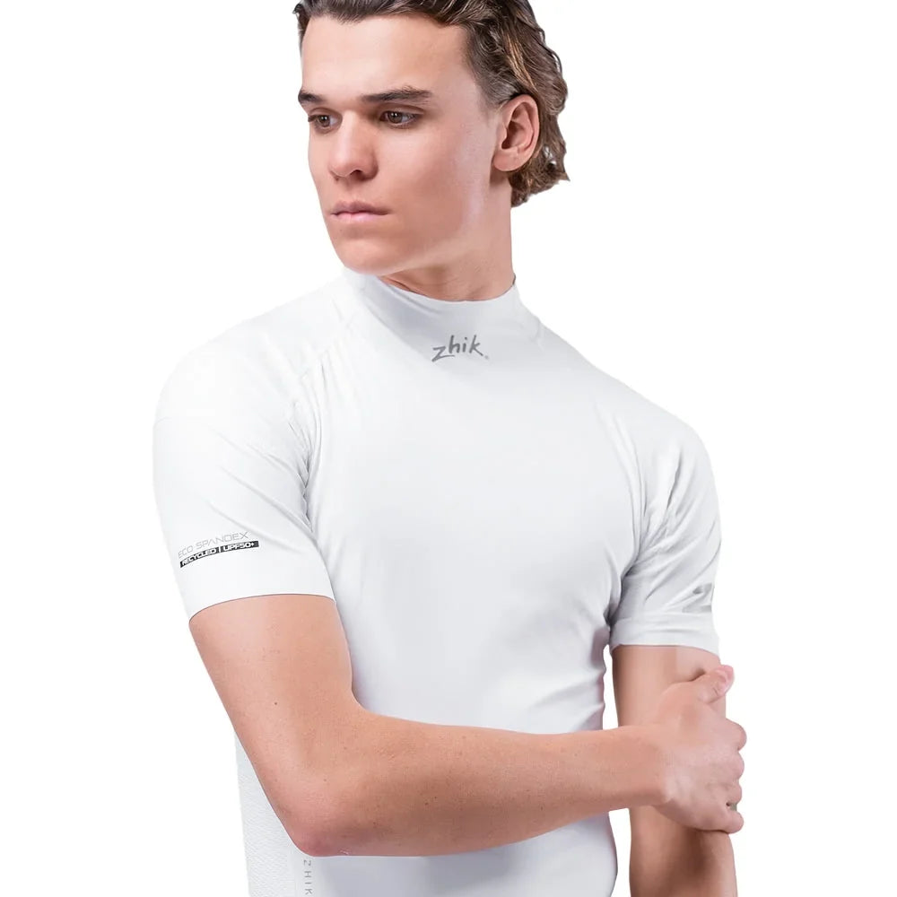 Zhik Eco Spandex UPF50+ Rash Vest Short Sleeve White