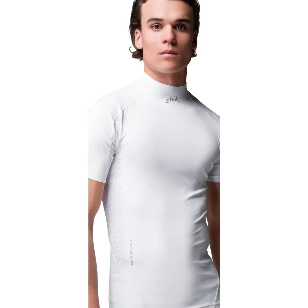 Zhik Eco Spandex UPF50+ Rash Vest Short Sleeve White