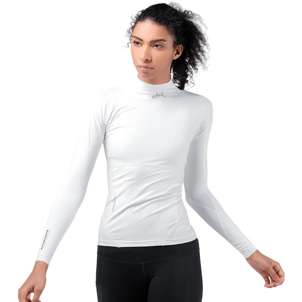 Zhik Eco Spandex UPF50+ Rash Vest Long Sleeve Womens White