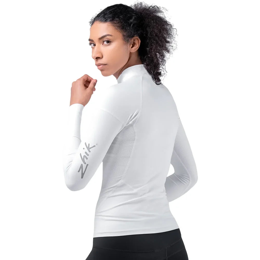 Zhik Eco Spandex UPF50+ Rash Vest Long Sleeve Womens White